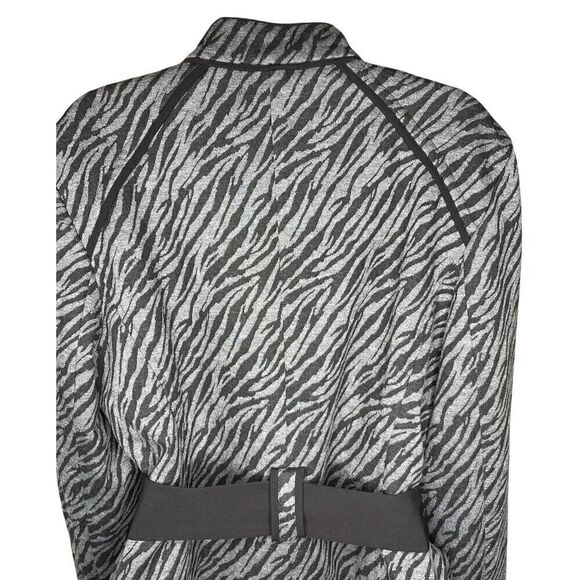 Sandro Animal Print Belted Jacket Size XL - Picture 4 of 5